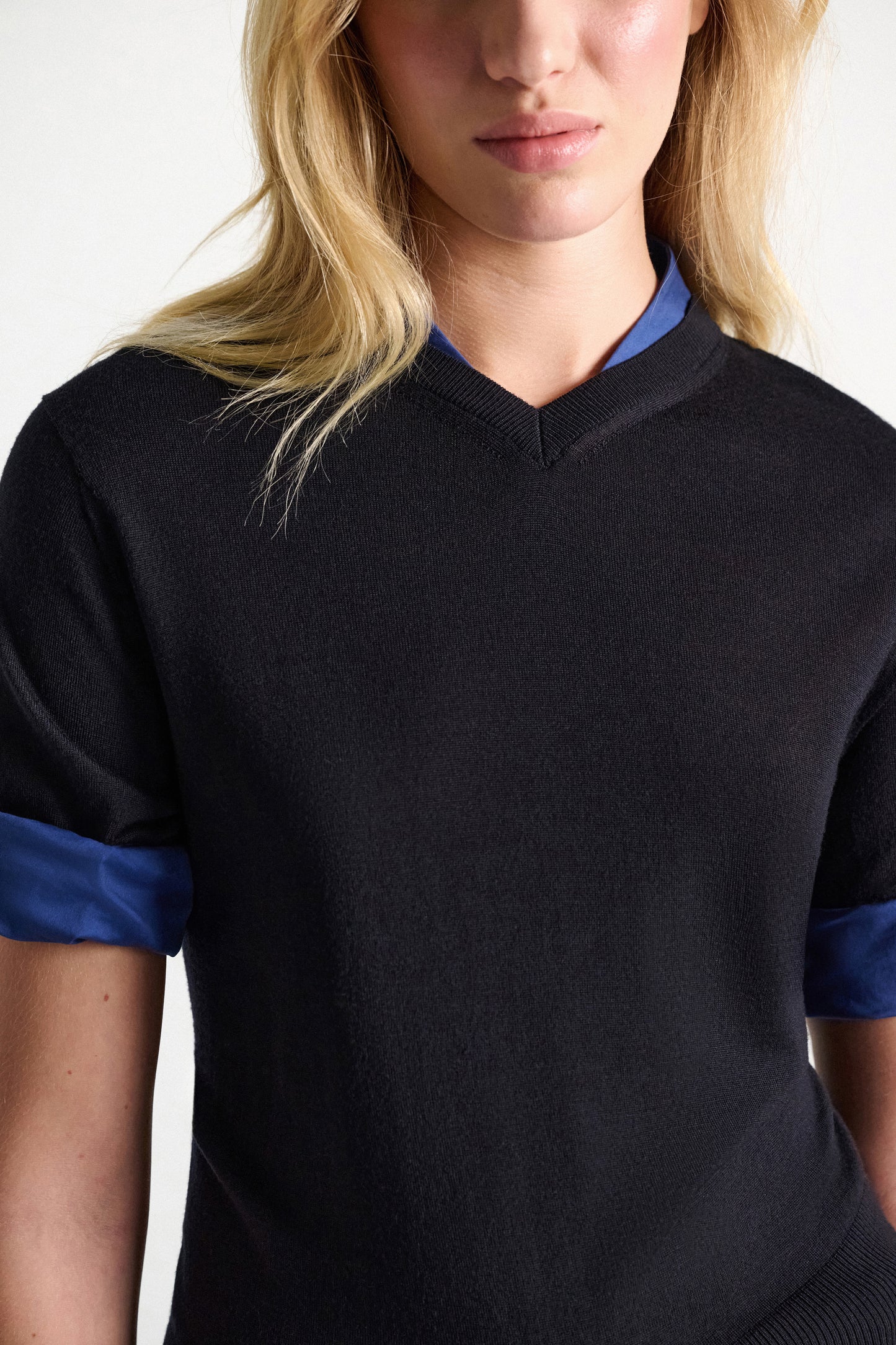 Dorothee Schumacher | Chic Merino Pullover Ink and Midnight