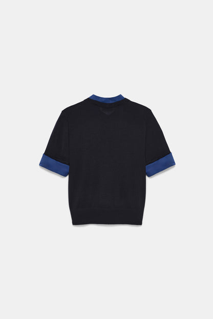 Dorothee Schumacher | Chic Merino Pullover Ink and Midnight