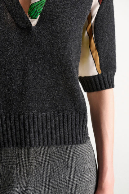 Dorothee Schumacher | Foulard Statements Pullover Brown Ribbon Scarf