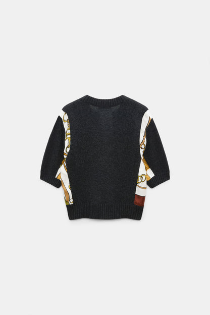 Dorothee Schumacher | Foulard Statements Pullover Brown Ribbon Scarf