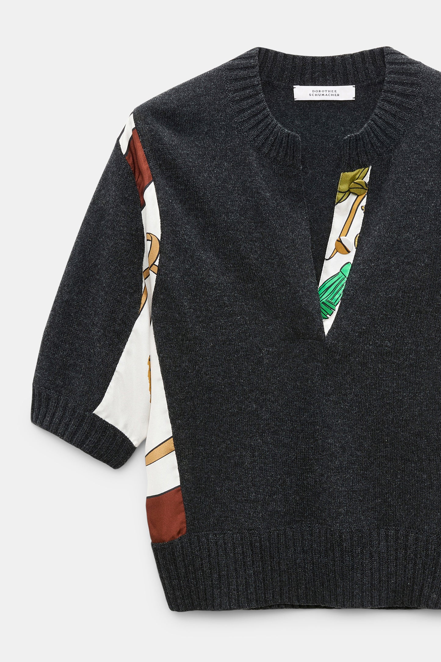 Dorothee Schumacher | Foulard Statements Pullover Brown Ribbon Scarf