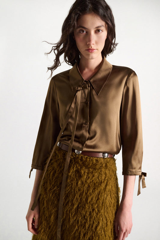 Dorothee Schumacher | Sense Of Shine Blouse Porcini