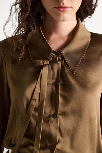 Dorothee Schumacher | Sense Of Shine Blouse Porcini