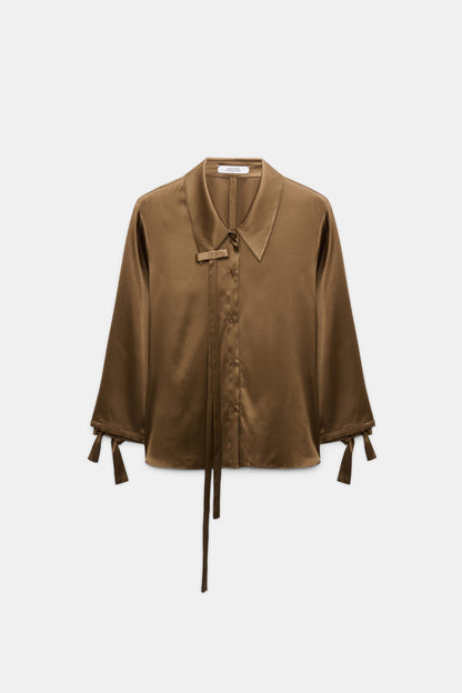Dorothee Schumacher | Sense Of Shine Blouse Porcini