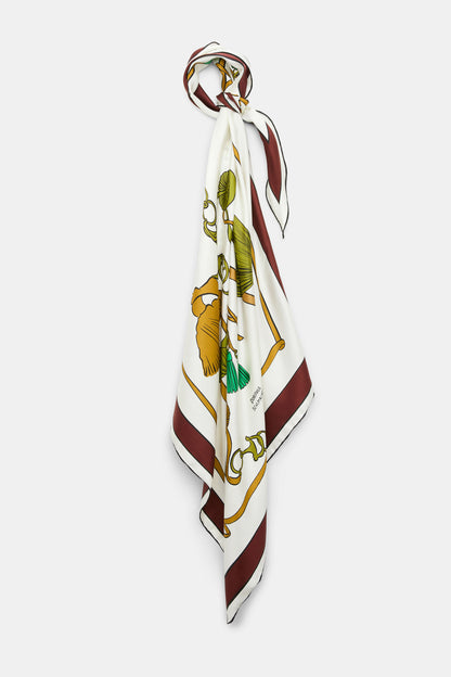Dorothee Schumacher | Cosmic Funghi Scarf Top Brown Ribbon Scarf