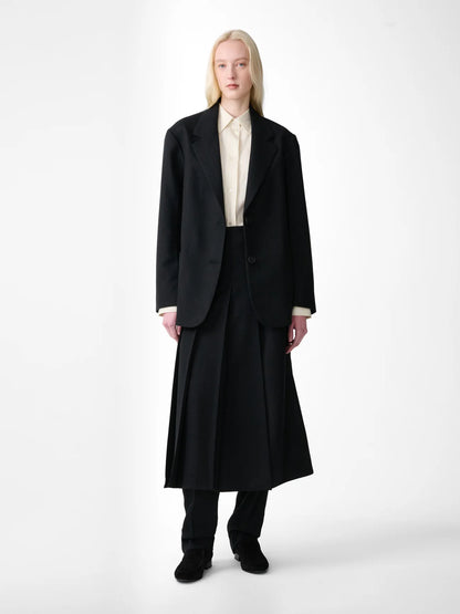 Studio Nicholson | Fuse Asymmetric Kilt Skirt Flint