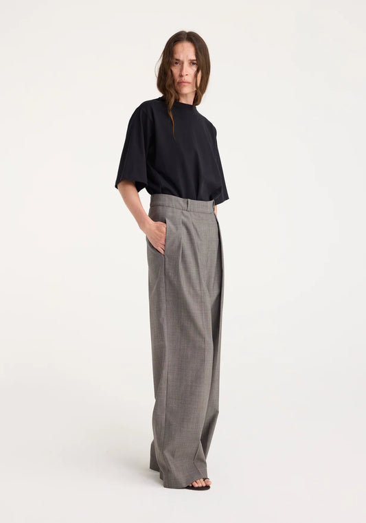 Róhe | Wide Leg Trousers Dark Grey