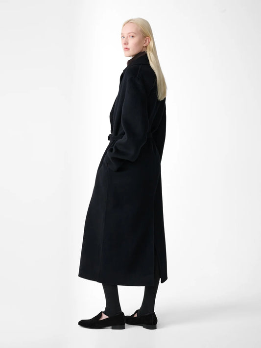Studio Nicholson | Mori Double Faced Coat Darkest Navy