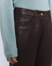 Afbeelding in Gallery-weergave laden, Alysi | Leather Pants Wine Red
