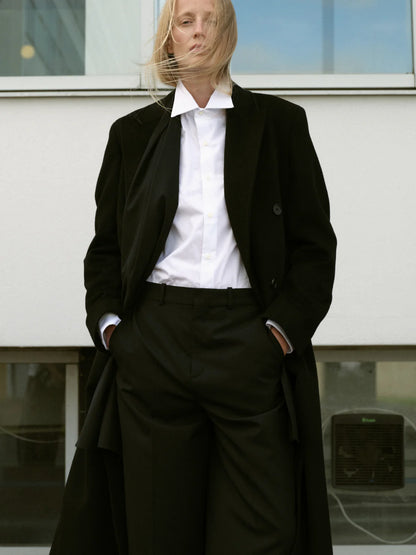 Herman | Double Breasted Coat Black