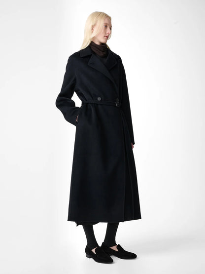 Studio Nicholson | Mori Double Faced Coat Darkest Navy