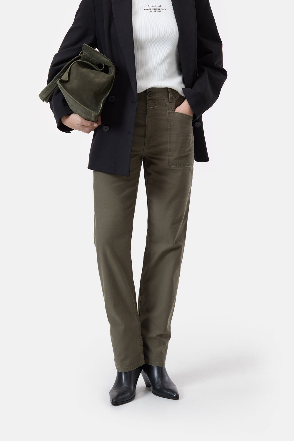 Closed | Hali-X Pants Olive Green