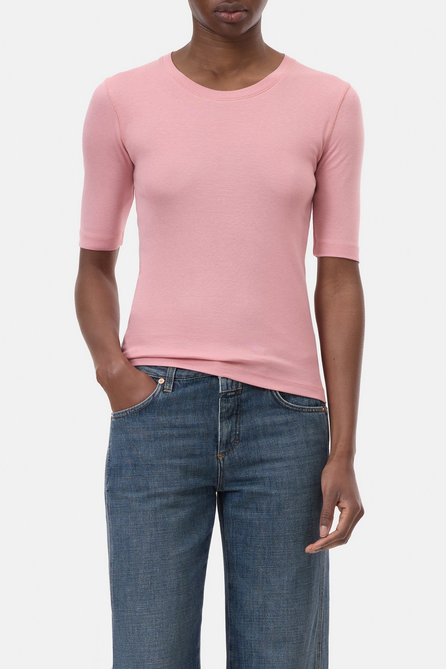 Closed | Crewneck Shortsleeve Pink