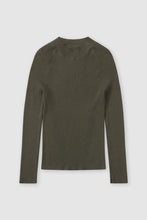 Afbeelding in Gallery-weergave laden, Closed Crew Neck Long Sleeve Army Green
