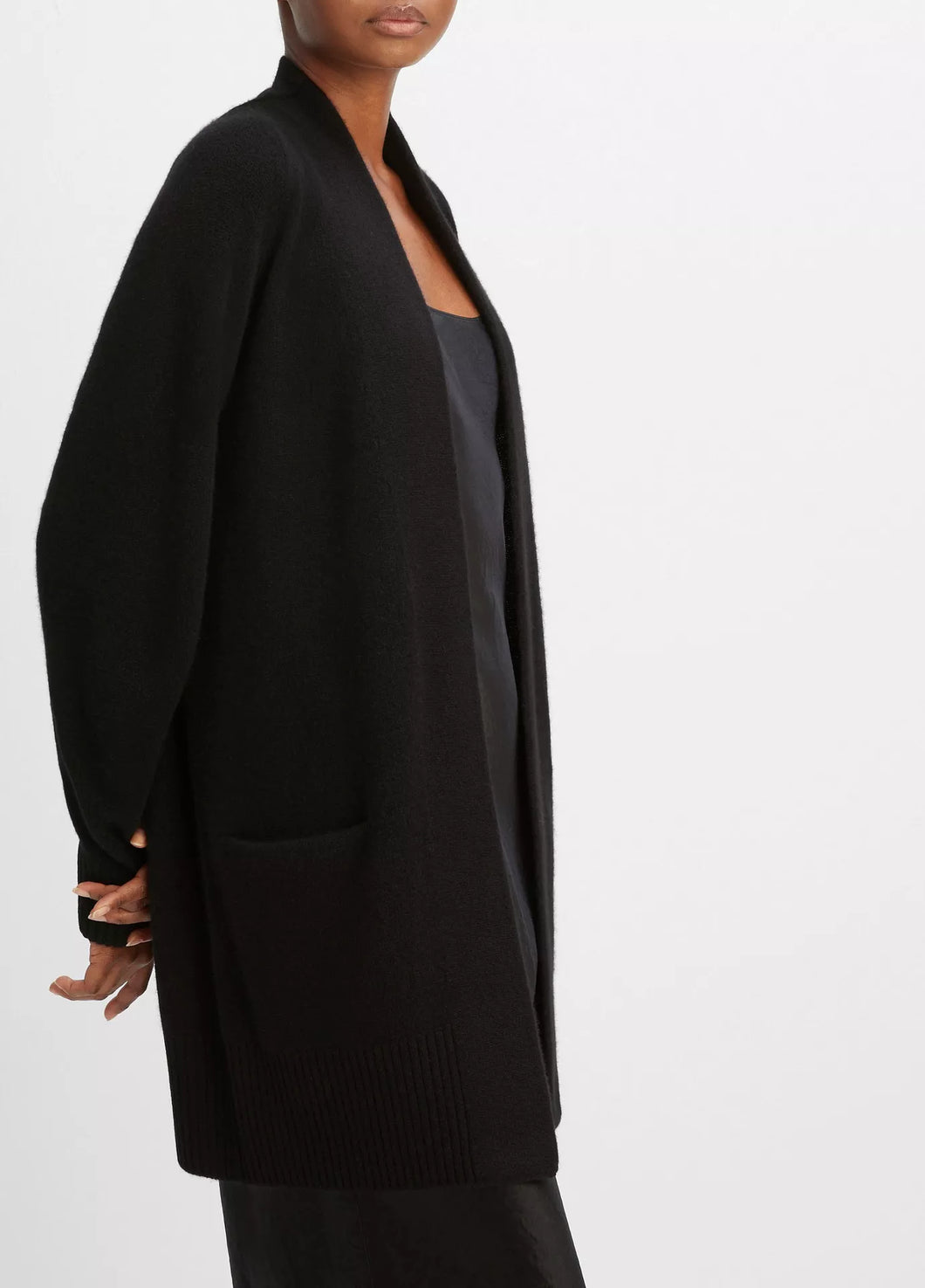 Vince Cashmere Open-Front Cardigan