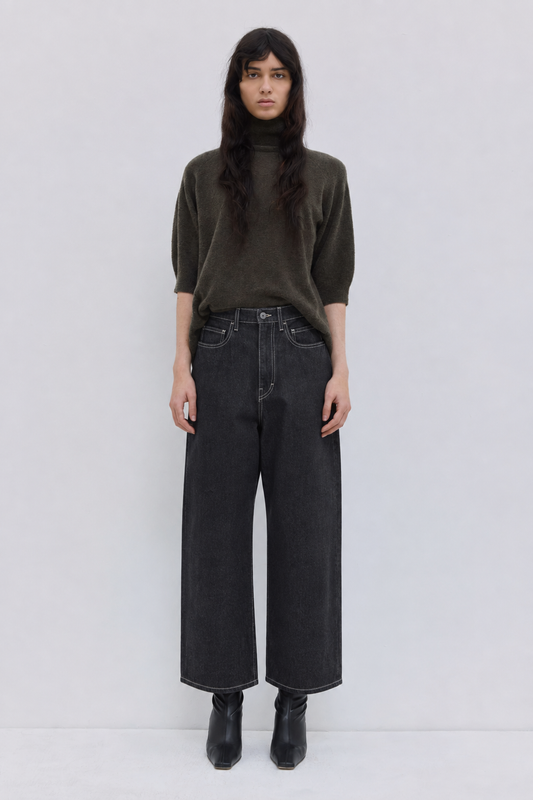 Christian Wijnants | Pavia Cropped Wide Leg Raw Denim
