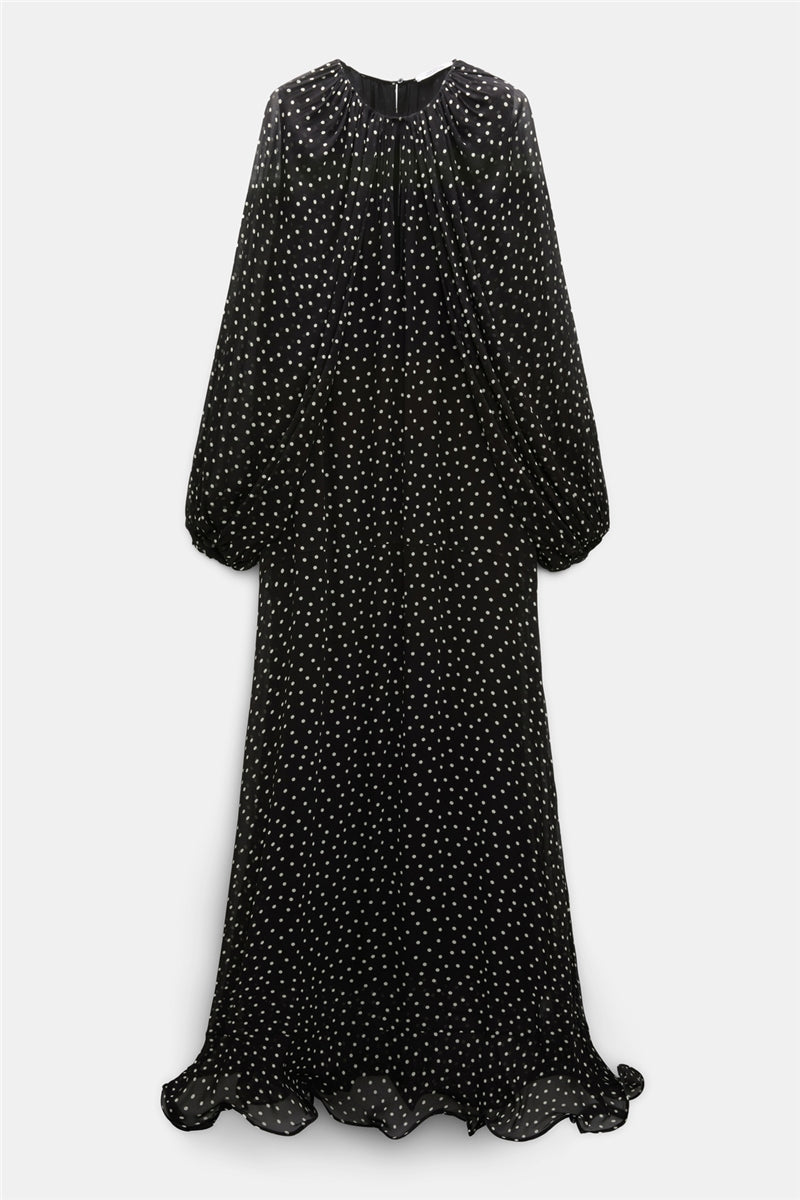 Dorothee Schumacher | Dancing Dots Dress White Dot On Black