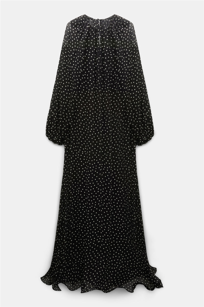 Dorothee Schumacher | Dancing Dots jurk White Dot On Black