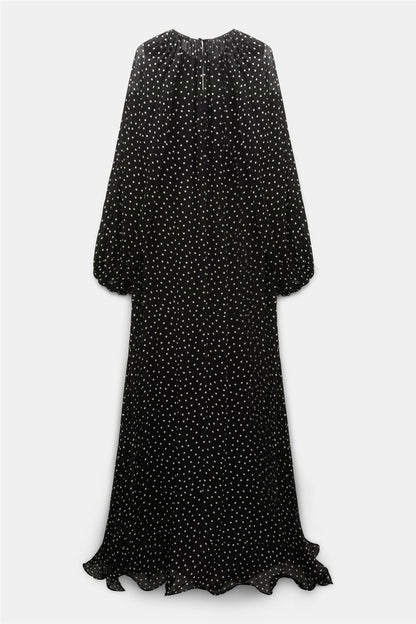 Dorothee Schumacher | Dancing Dots jurk White Dot On Black