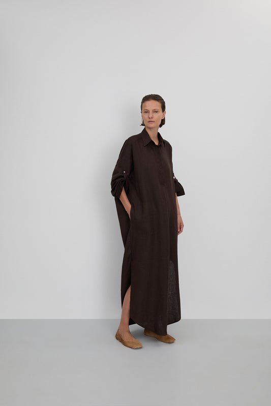 FFC | Linnen Dress Brown
