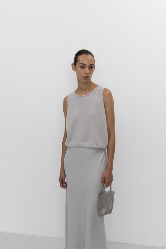 FFC | Long Linnen Skirt Silver