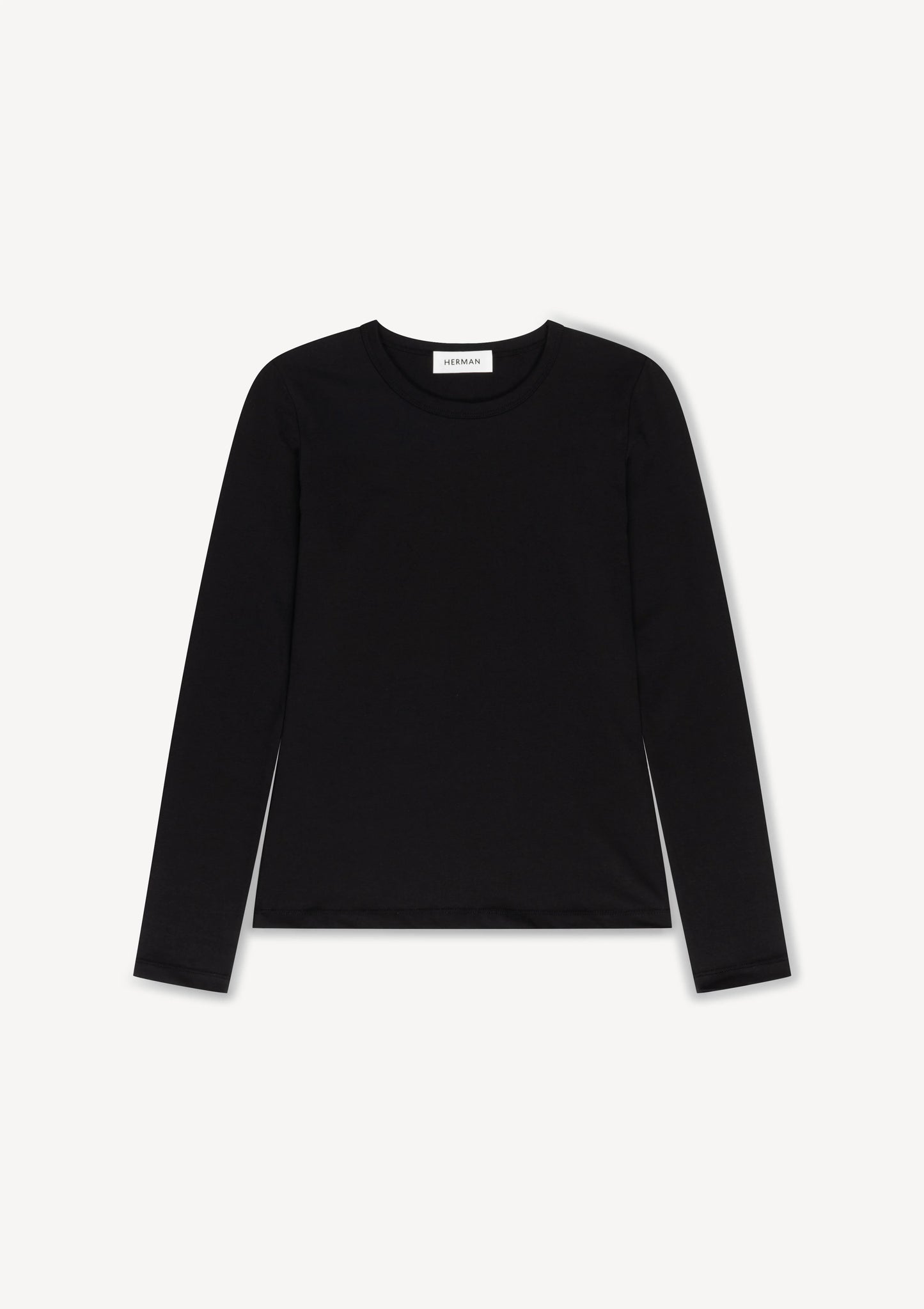 Herman | Fitted Long Sleeve Heather Black