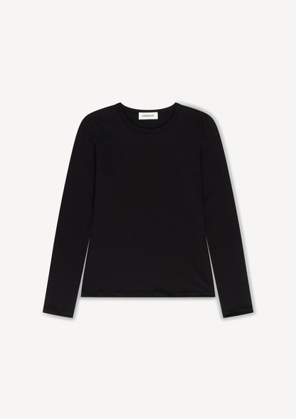Herman | Fitted Long Sleeve Heather Black