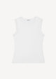 Herman | Fitted Crewneck Tank White