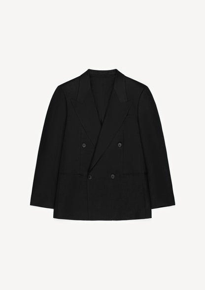 Herman | The Double-Breasted Jacket Linen Black