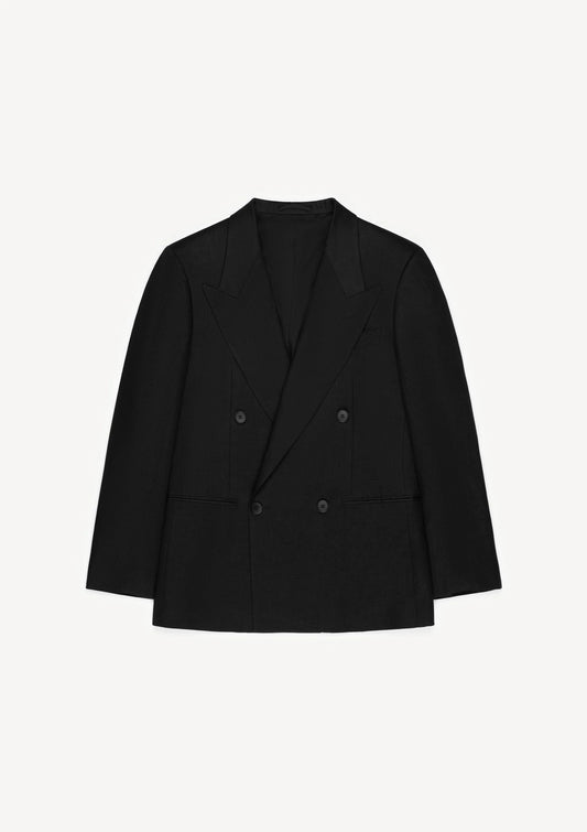 Herman | The Double-Breasted Jacket Linen Black