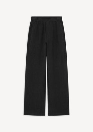Herman | Linnen Relax Trousers Black