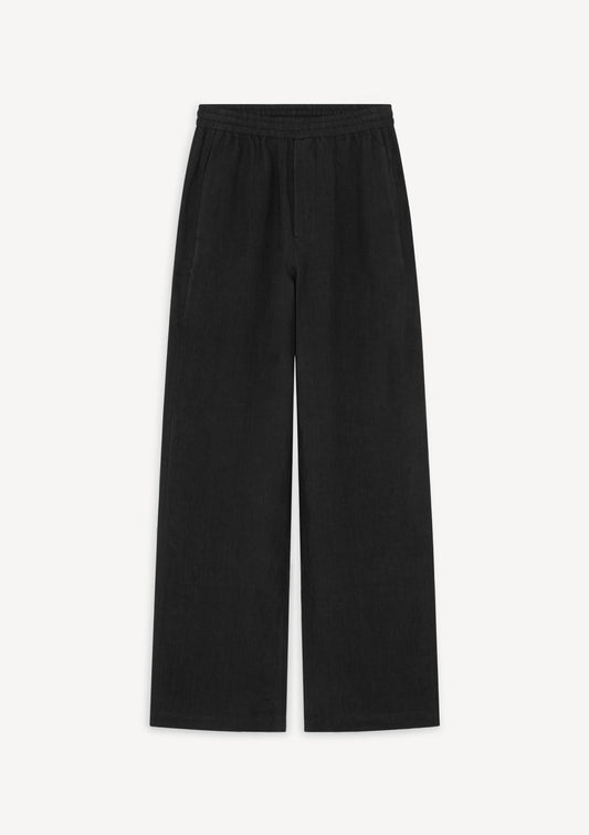 Herman | Linnen Relax Trousers Black