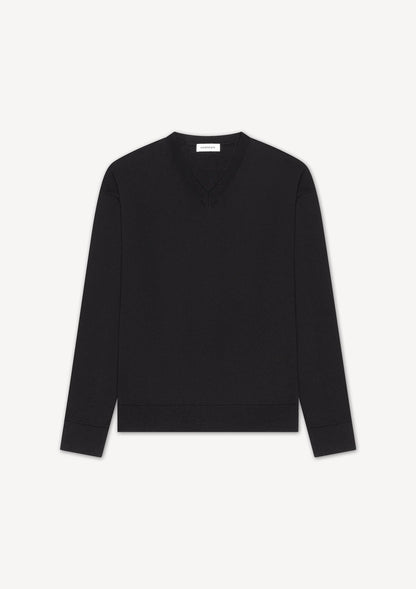 Herman | Easy V-neck Knit Black