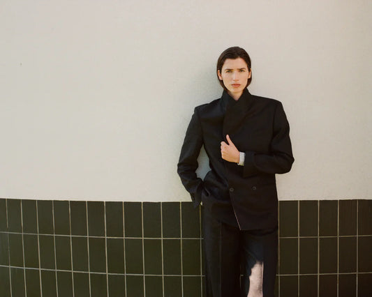 Herman | The Double-Breasted Jacket Linen Black