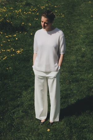 Nonchi | The Étoile Sweater Pure White