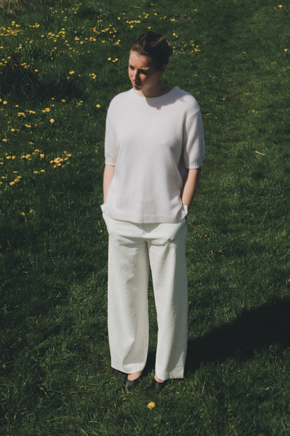 Nonchi | The Étoile Sweater Pure White