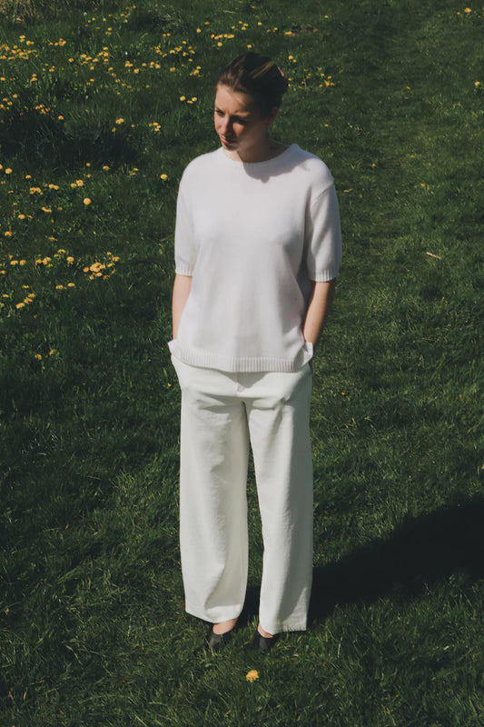 Nonchi | The Étoile Sweater Pure White