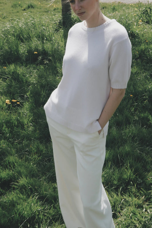 Nonchi | The Étoile Sweater Pure White