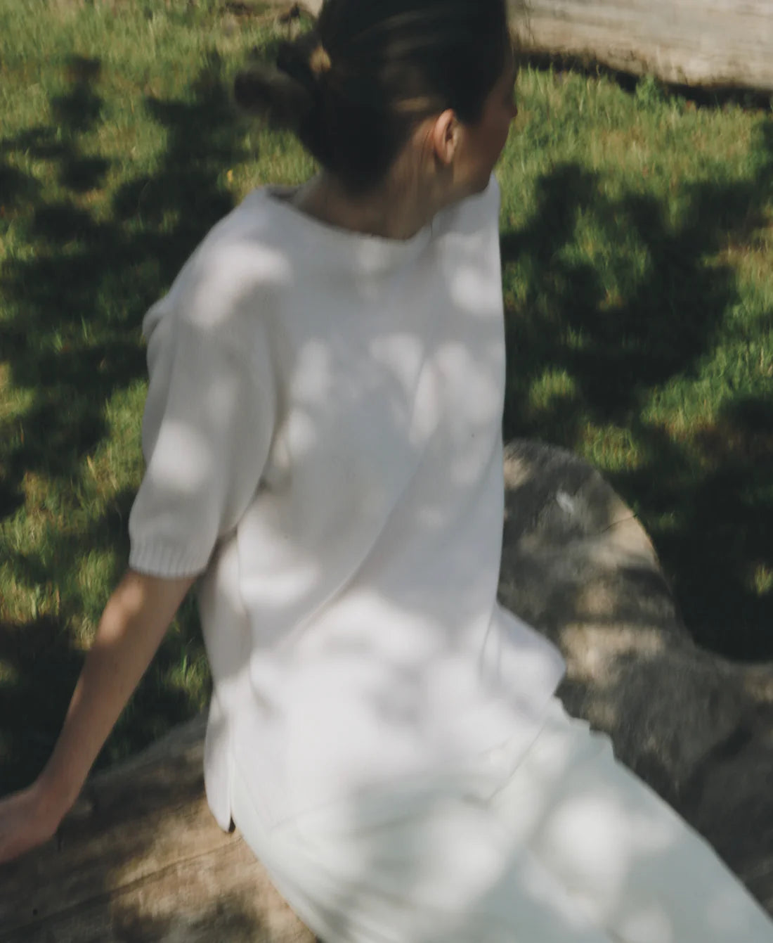 Nonchi | The Étoile Sweater Pure White