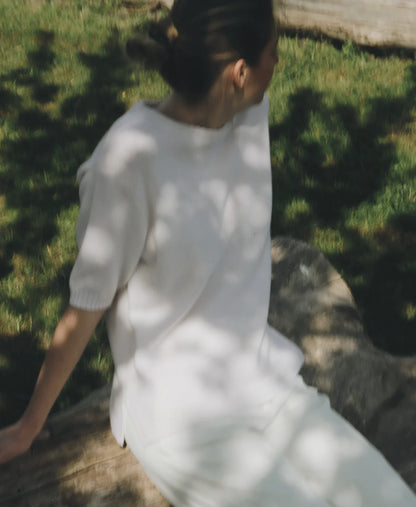 Nonchi | The Étoile Sweater Pure White
