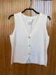 Allude | Knit Gilet White