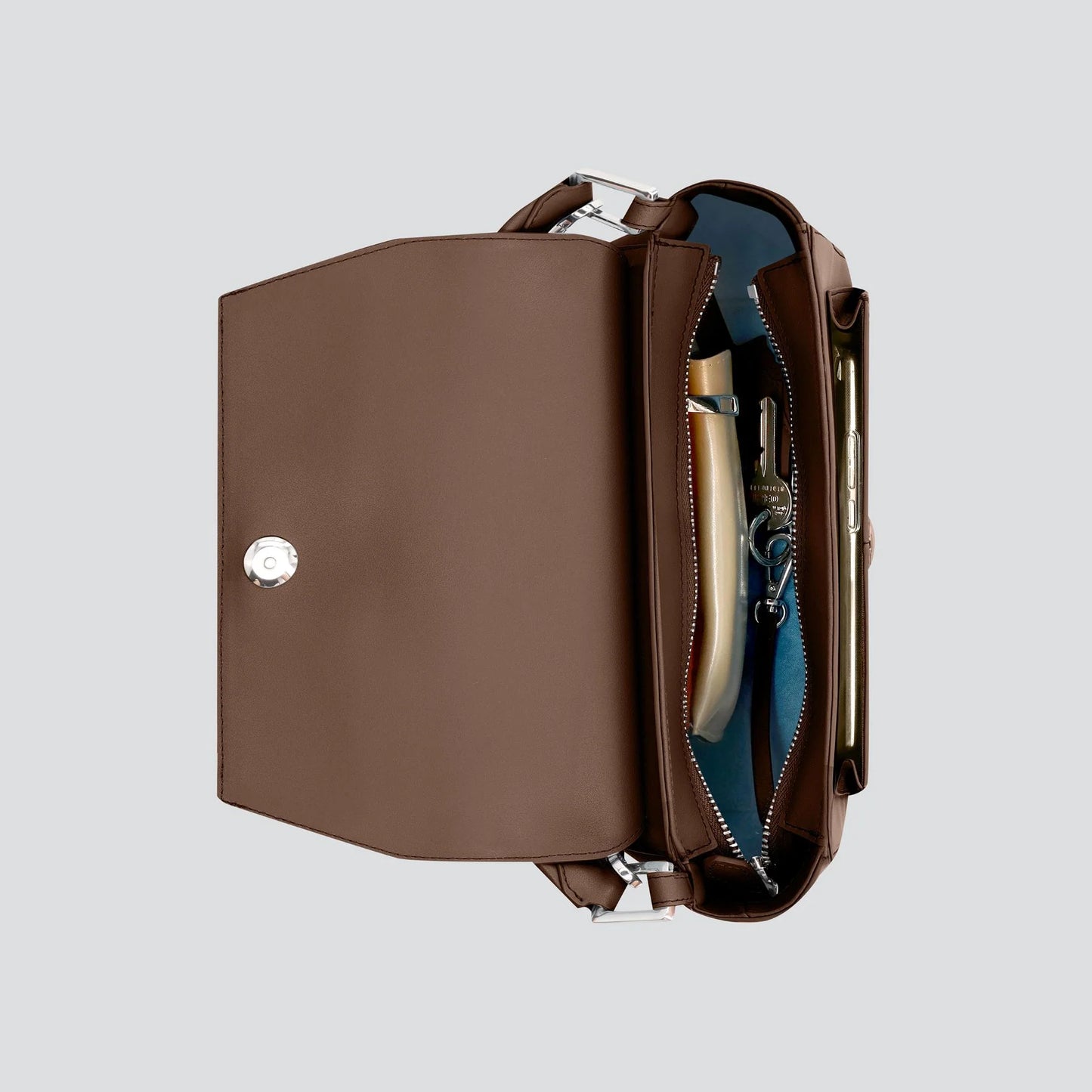 Kaai | Ikon Schoudertas Mokka Brown