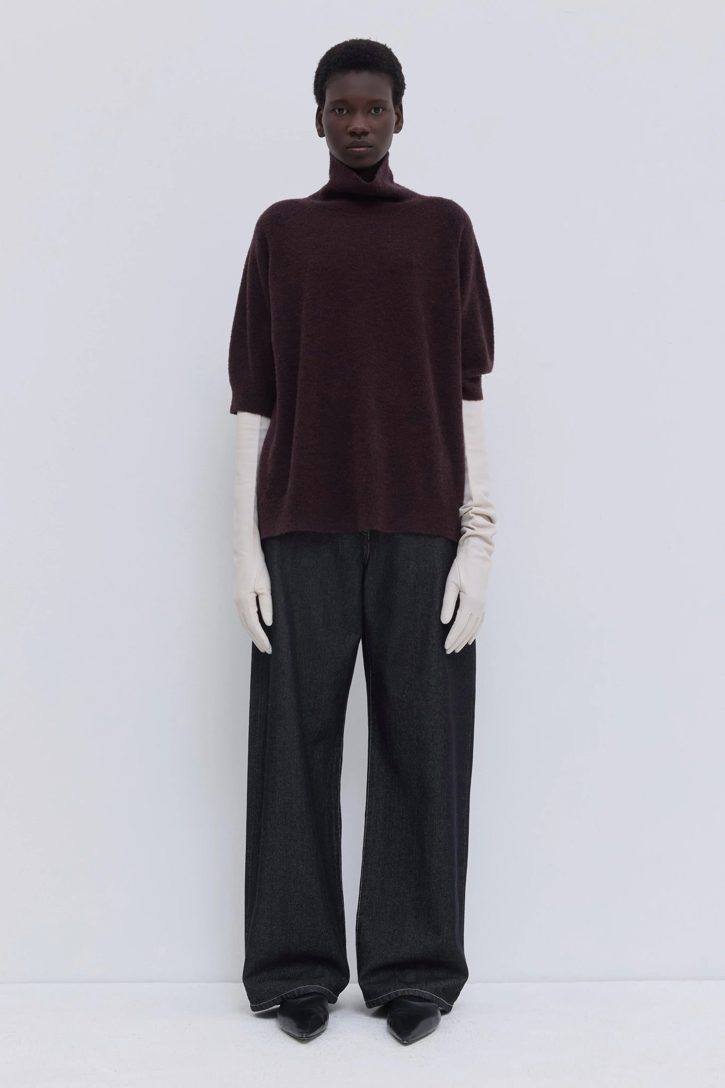 Christian Wijnants | Shortsleeve Turtleneck Deep Plum