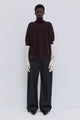 Christian Wijnants | Kahulu Shortsleeve Turtleneck Deep Plum