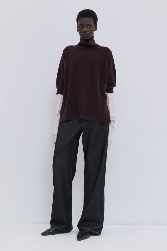 Christian Wijnants | Shortsleeve Turtleneck Deep Plum