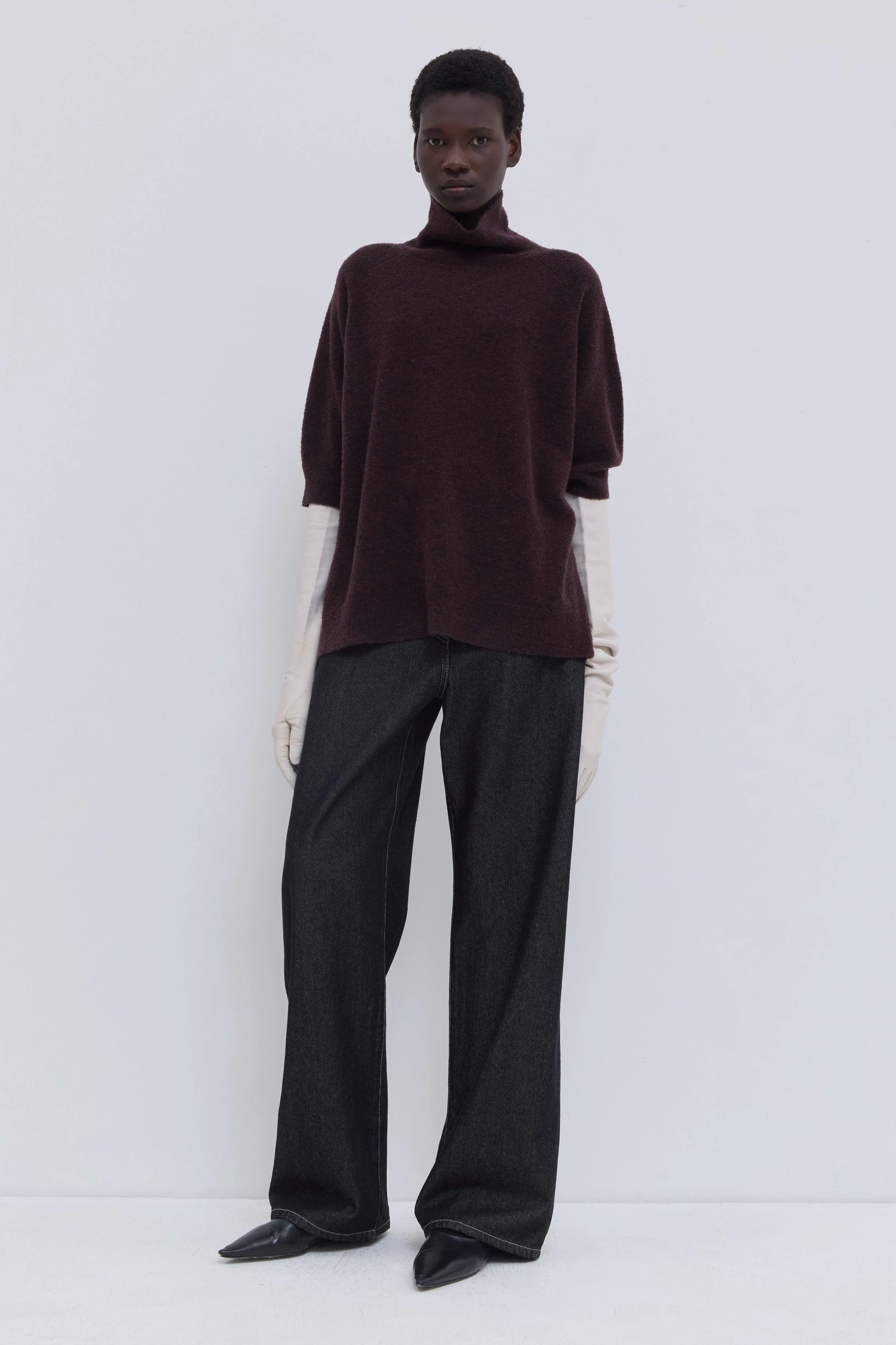 Christian Wijnants | Shortsleeve Turtleneck Deep Plum