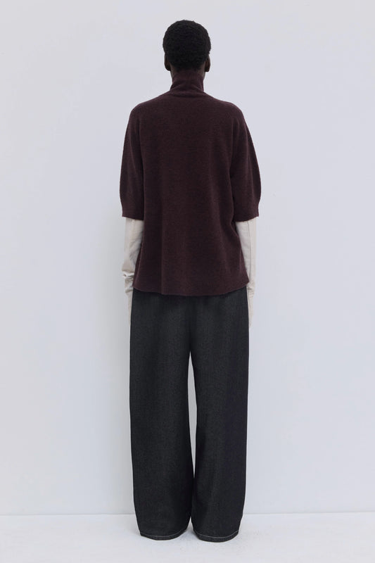 Christian Wijnants | Kahulu Shortsleeve Turtleneck Deep Plum