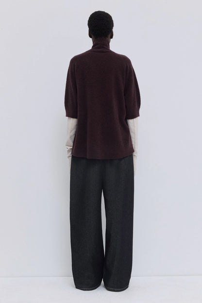 Christian Wijnants | Shortsleeve Turtleneck Deep Plum
