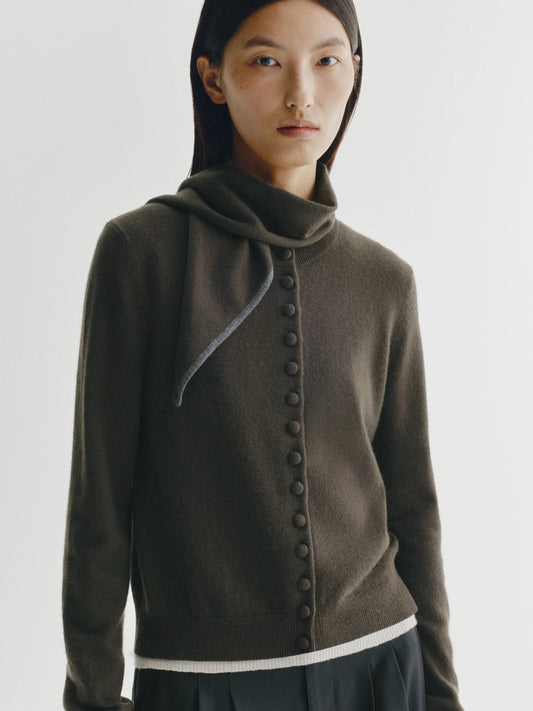 Lisa Yang | Chelsea Scarf Dark Fern