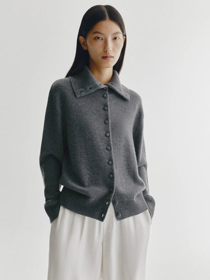 Lisa Yang | Denie Cardigan Dark Fern & Dark Oak